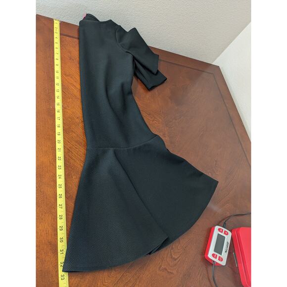 Isaac Mizrahi Little Black Dress 6 Flare ALine Simple‎ Classic Boat Neck Pleated - Picture 8 of 12